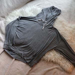 LA hearts lightweight gray hoodie